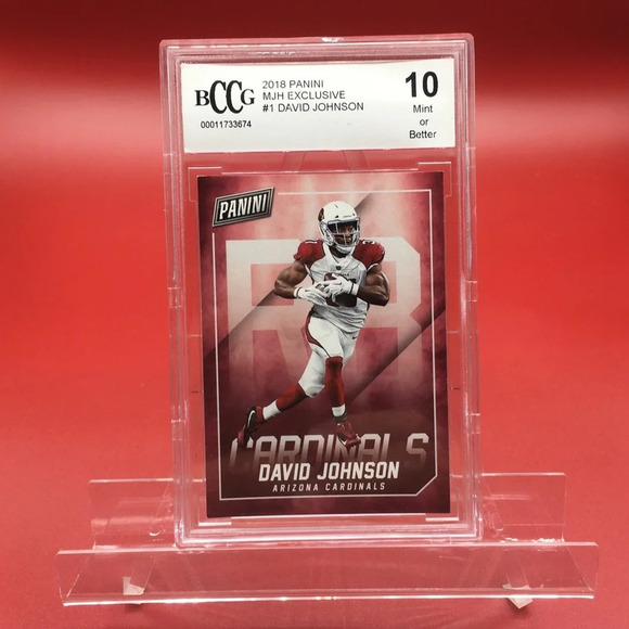 2018 Panini David Johnson BCCG Gem Mint 10 Card - Picture 1 of 2